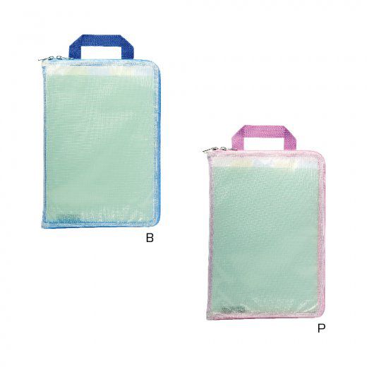 日本文具 SONIC - 方便收納聯絡袋-升級版(附夾層)-藍