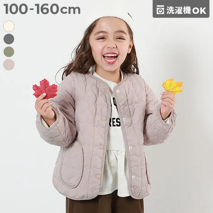 日本 devirock - 心型絎縫內刷毛科技羽絨外套(可機洗)-煙燻綠