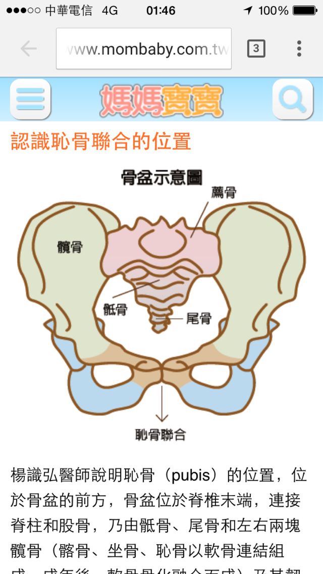 就是接近妹妹的地方，下面網址是討論「孕婦垮下痛，都是恥骨聯合惹的禍」給妳參考看看喔～
http://www.mombaby.com.tw/m/article.php?id=2501