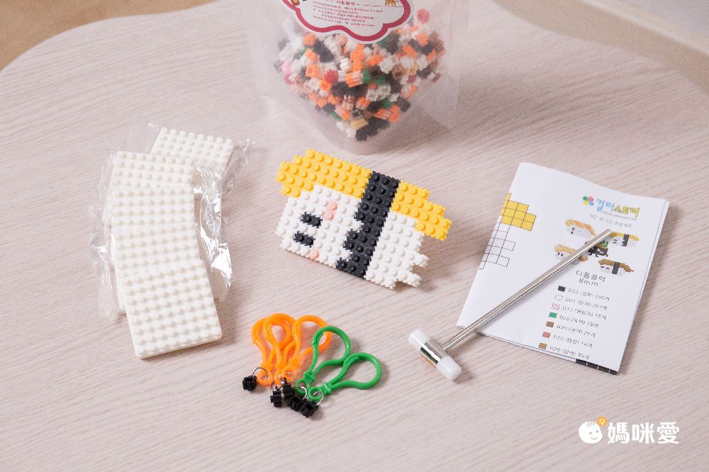 韓國 Color Story - 免燙拼豆-補充包165顆(緋紅/10mm)