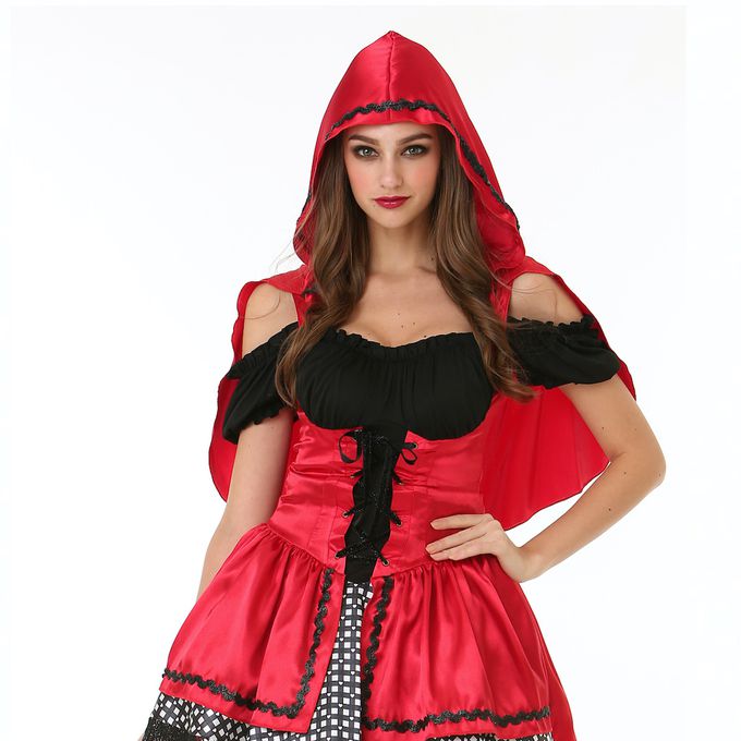 love, charlotte - 暗黑小紅帽造型服-少女成人尺寸-洋裝+連帽斗篷