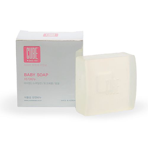 韓國CUBE - 無淚清潔寶寶沐浴皂100g (附皂盒)