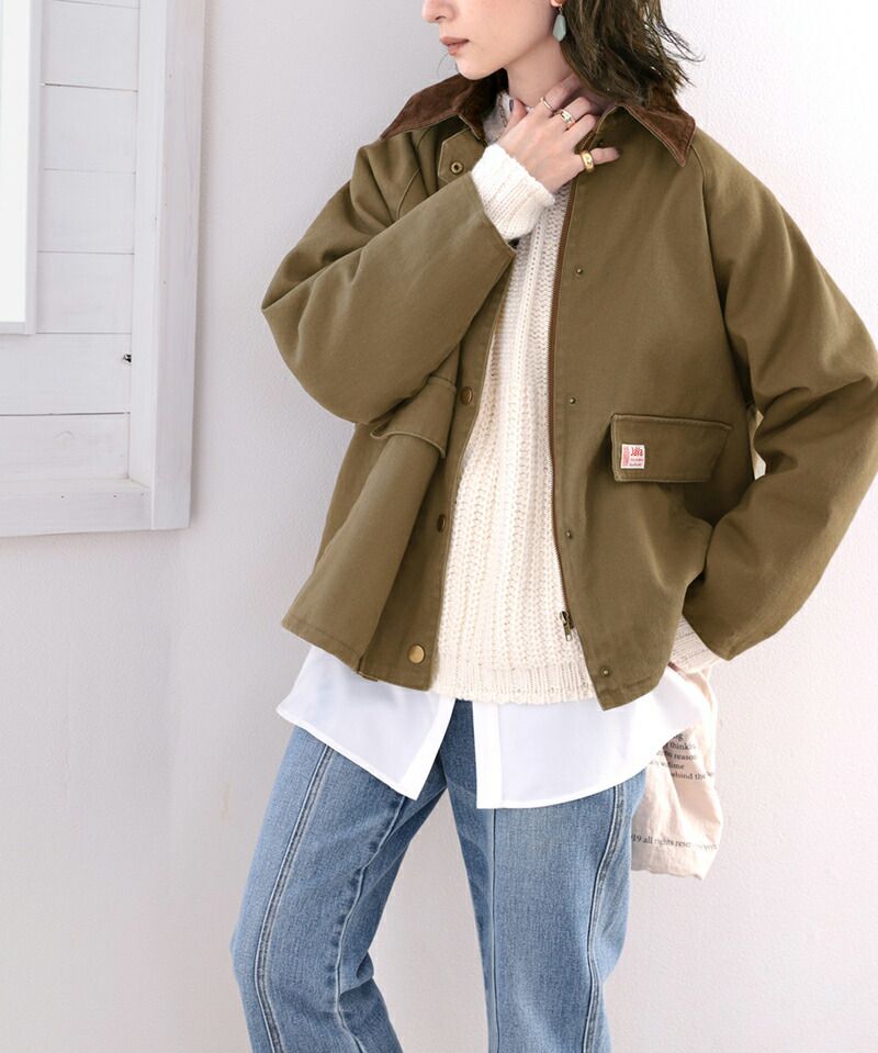 日本 Classical Elf - 工作服風挺版立領夾克-卡其