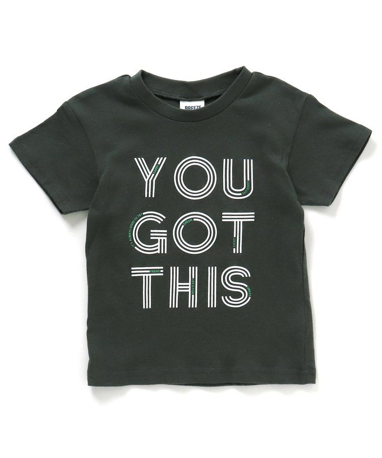 日本 BREEZE - 美式休閒風印花短袖上衣-GOOD DAY-檸檬黃