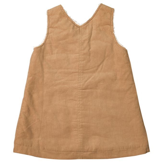 akachan honpo - 背心裙-內裡刷毛-淺卡其色