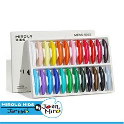 JarMelo 原創美玩 - 不髒手蜂蠟蠟筆(24色) JA96222
