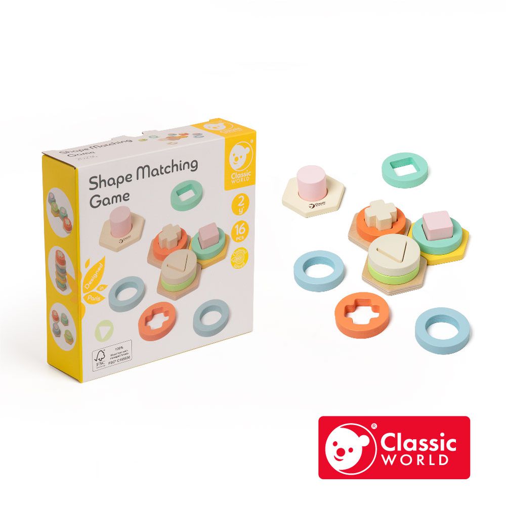 木製形狀配對樂園《20236》