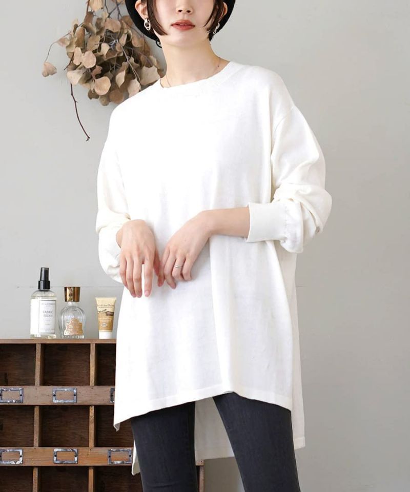 日本 zootie - 純棉薄針織百搭長袖上衣-黑