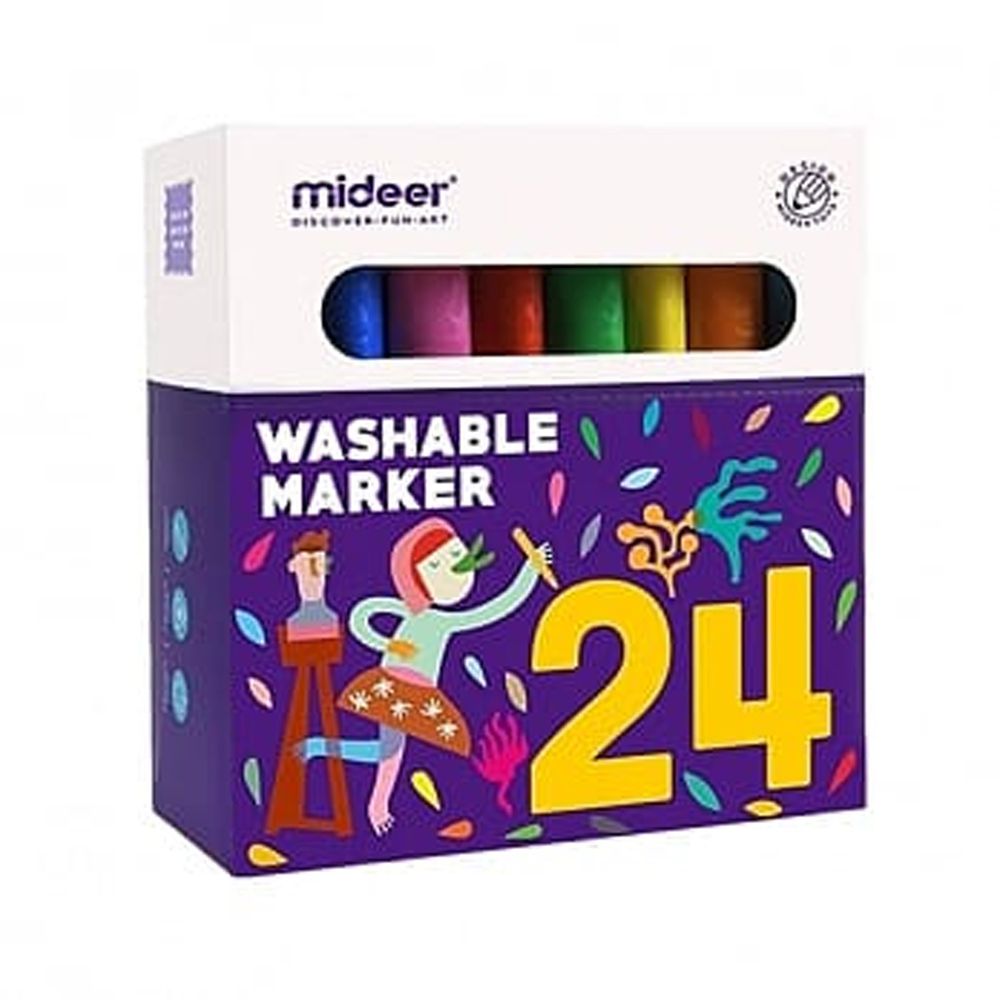 MiDeer - 可洗彩色筆-24色