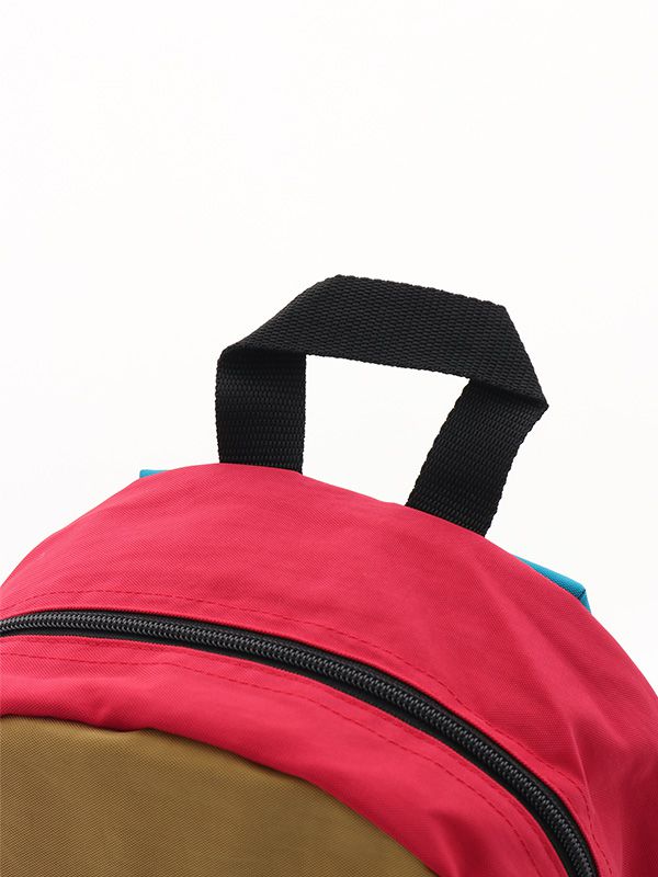 日本 OCEAN&GROUND - DAYPACK 經典後背包-CRAZY 撞色-杏x紅x綠 BE