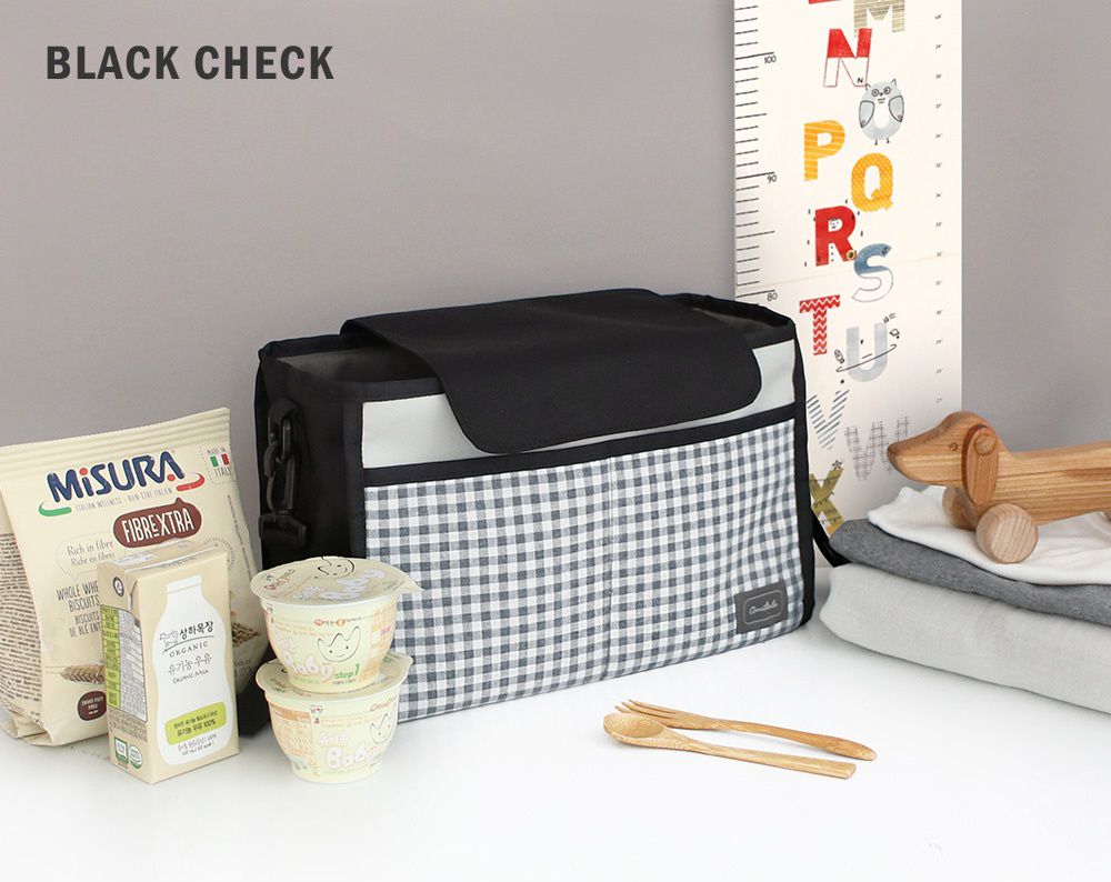 韓國 Conitale - 多用途推車置物袋-灰底點點 (300*190*130mm)