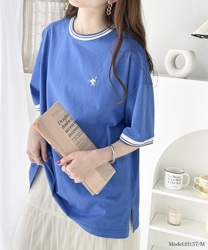 日本 Classical Elf - Java 100%天竺棉 刺繡舒適短袖上衣-黑