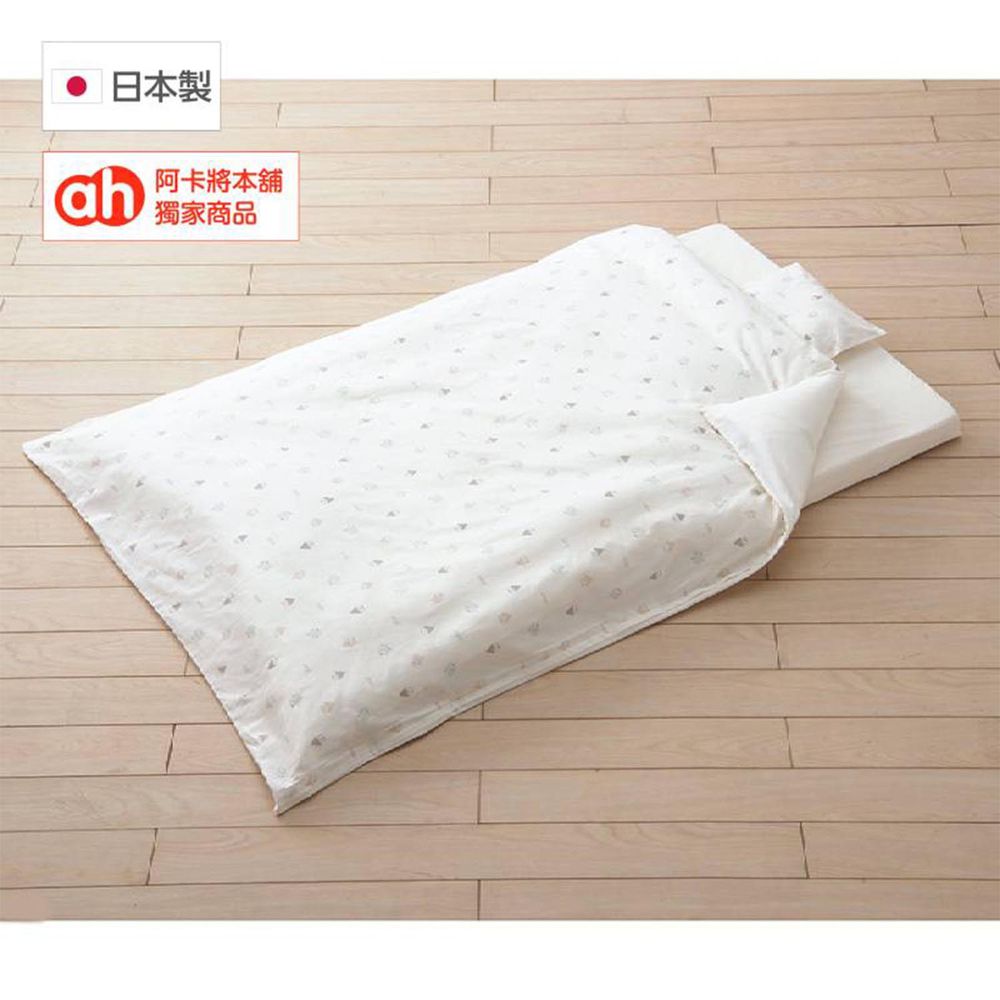 akachan honpo - 幼兒棉被8件組-小房子-白色
