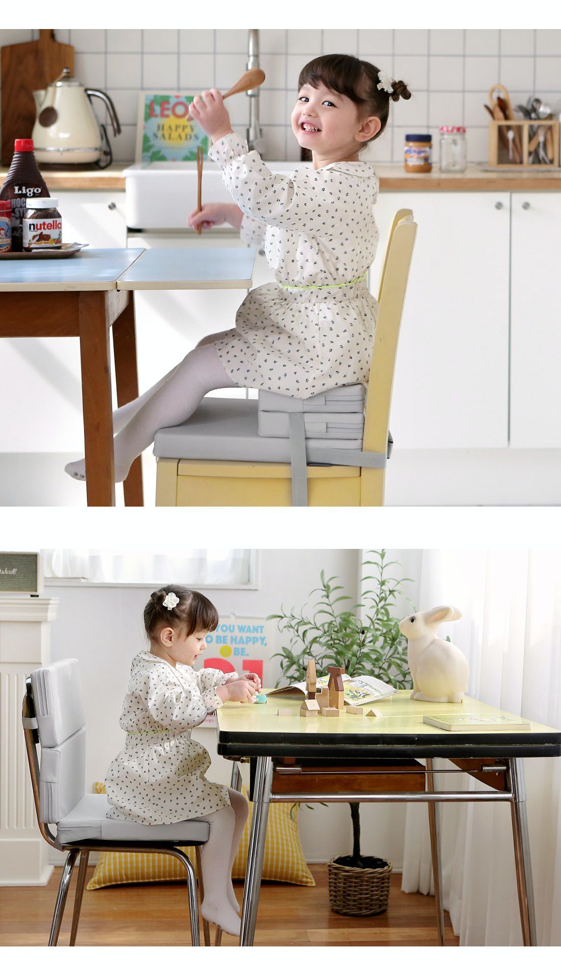 韓國 Prielle - 3段高度增高坐墊-粉紅 (35X35X4~12cm)