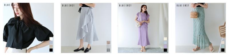 日本 BLUE EAST - 浪漫時光碎花雪紡短袖洋裝-水彩花紋-杏