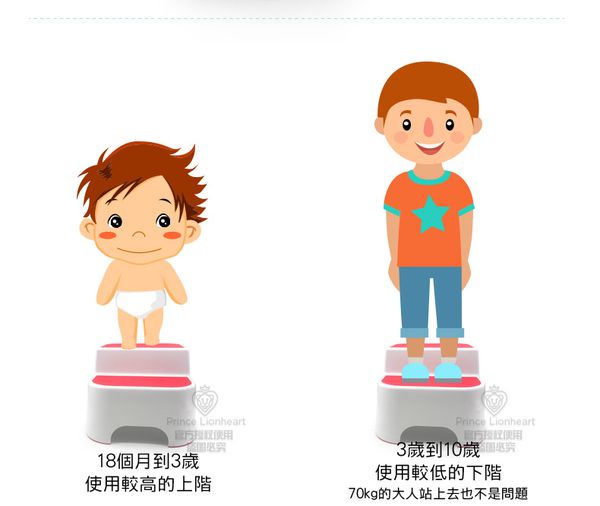 美國PRINCE LIONHEART - 二階多用途增高凳-灰