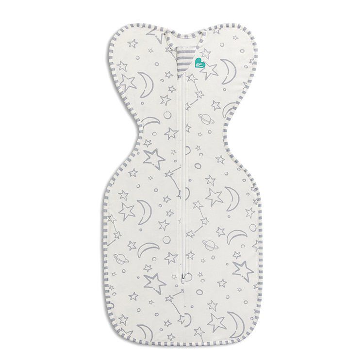 澳洲 Love to dream - SWADDLE UP 蝶型包巾-第一階段-Bamboo Original 竹纖維基本款-白灰