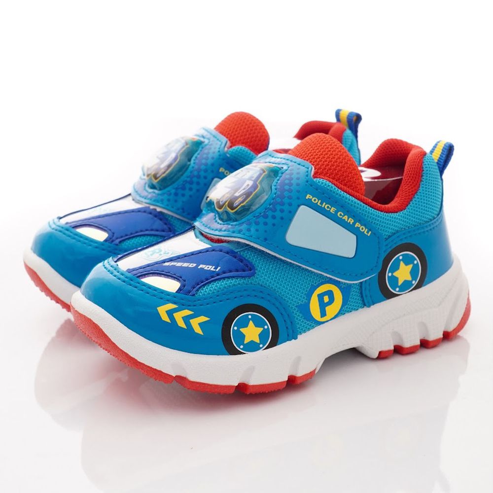 POLI 波力救援小英雄 - 台灣製電燈休閒運動款(中小童段)-運動鞋-藍