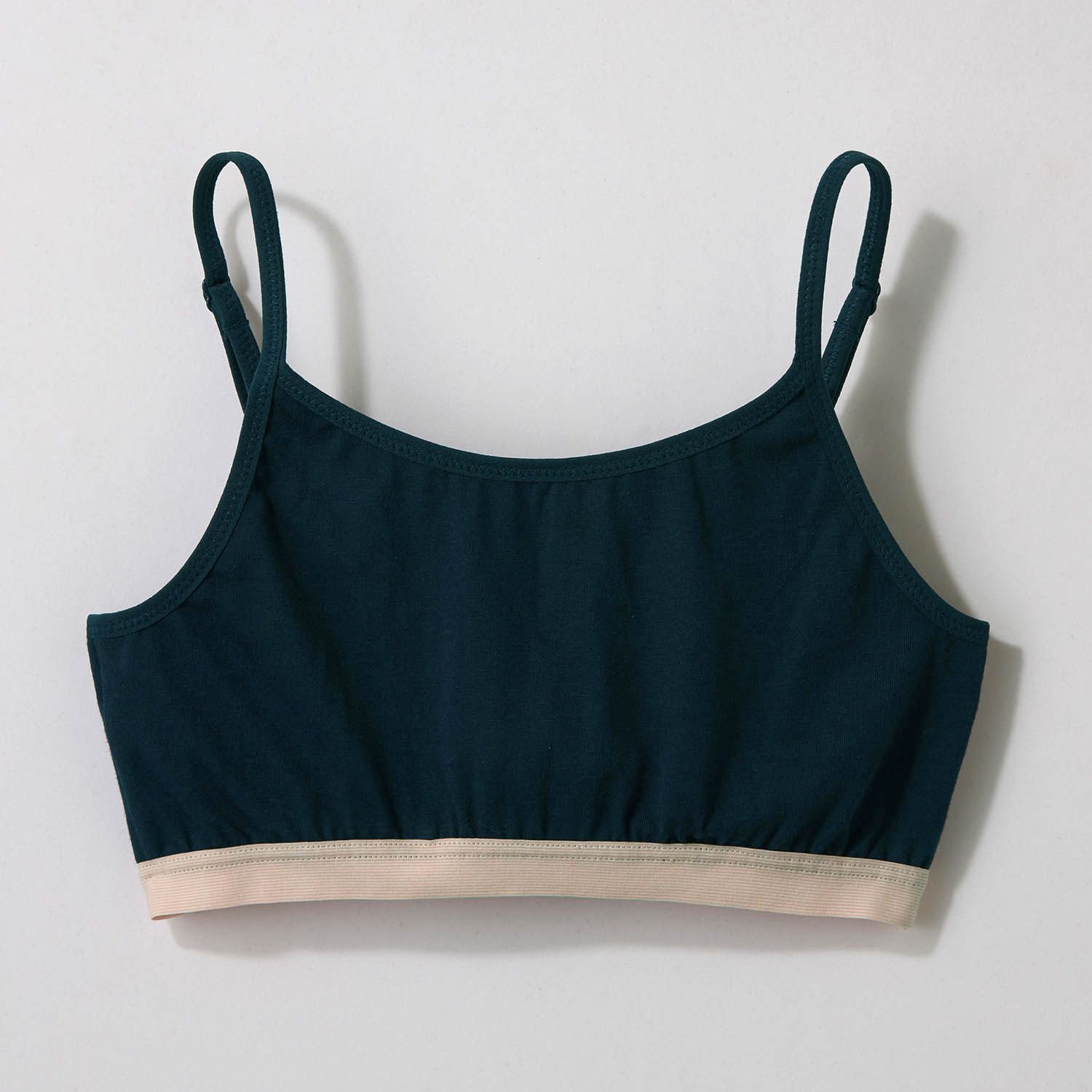 日本 Papel lapiz - 少女成長運動型內衣(無背扣/肩帶可調)-海軍藍