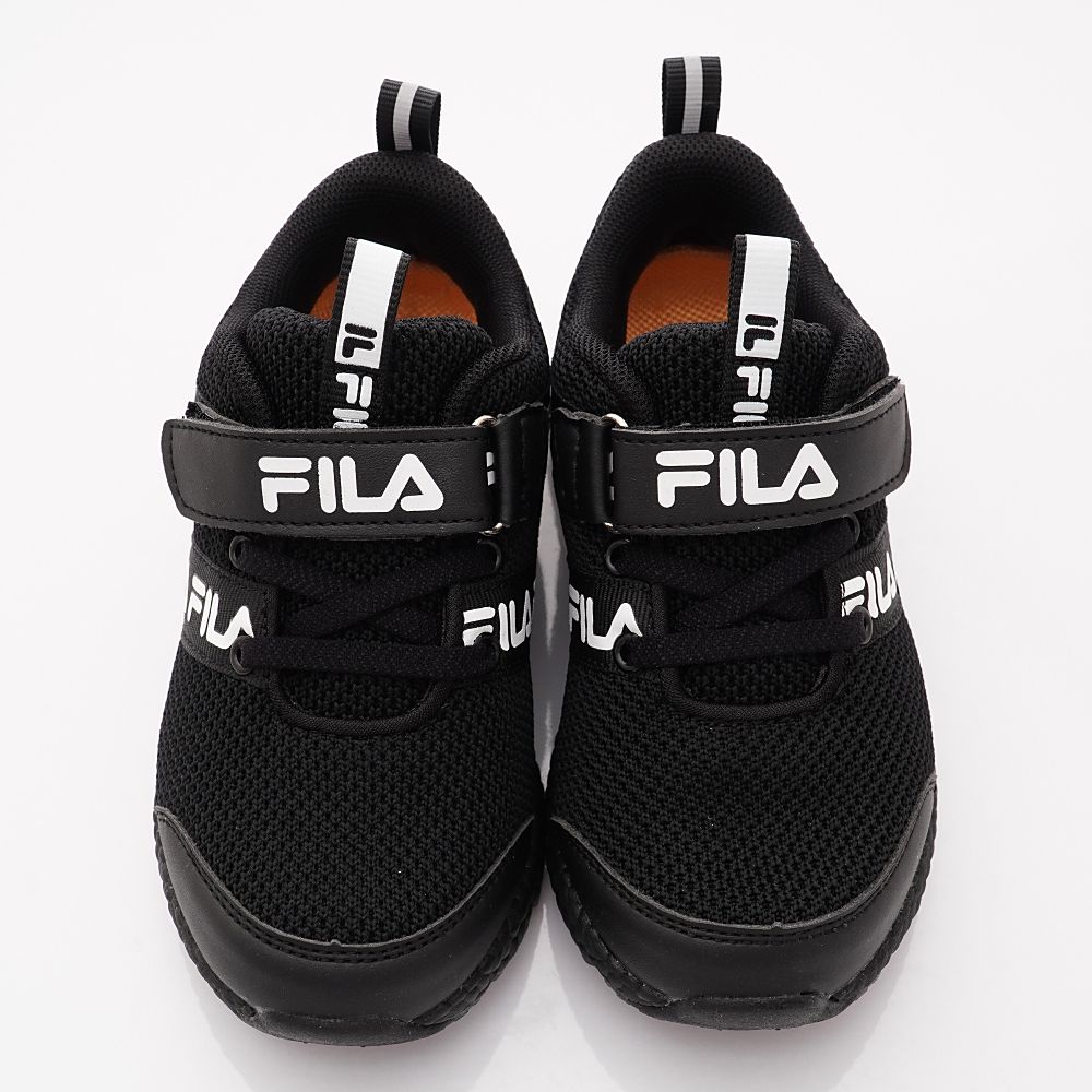 FILA - 義式LOGO運動鞋款(中大童段)-黑