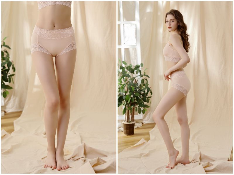 香茉 CHANMODE - 石墨烯循環體雕褲-膚/紫/橘粉/綠-內褲x4件