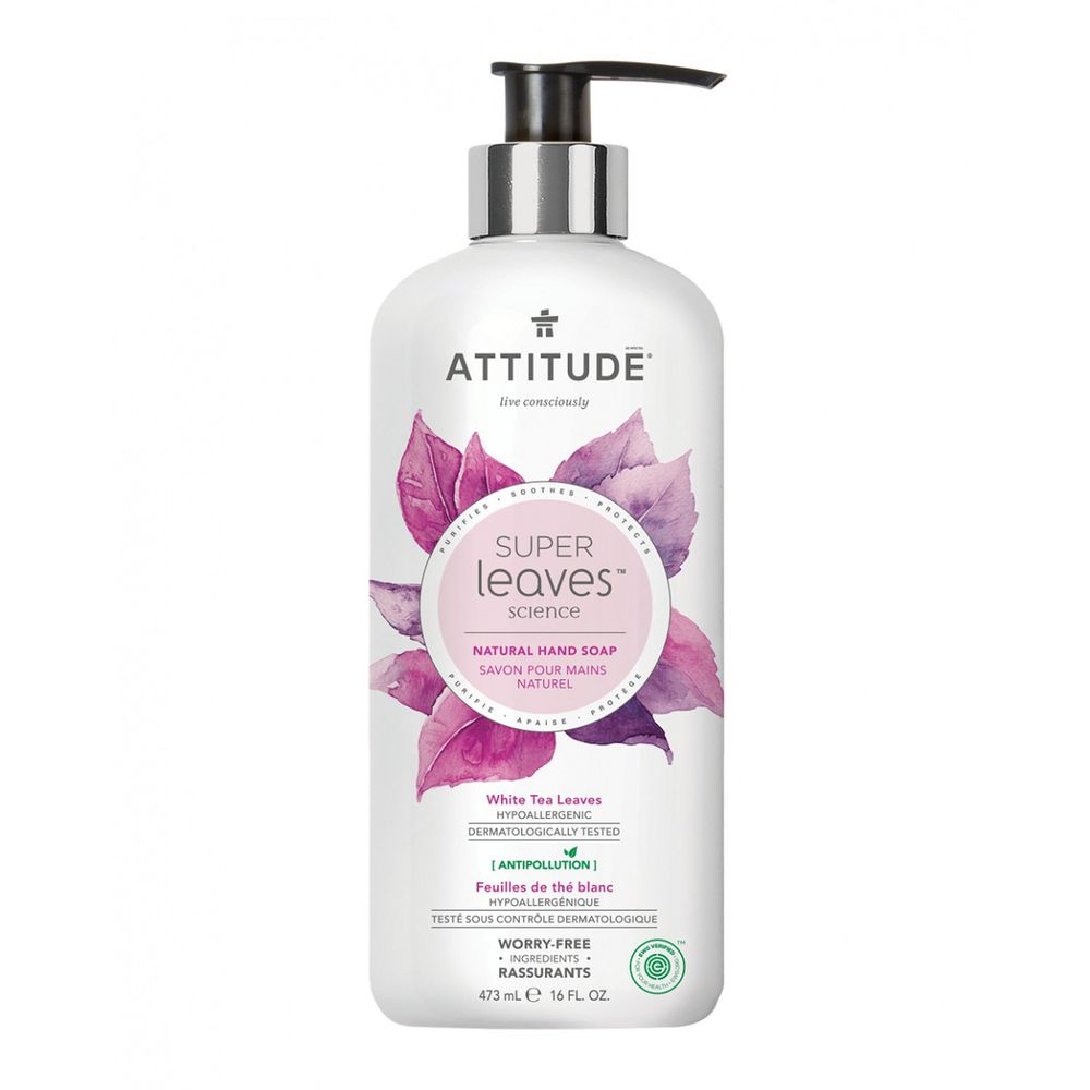 加拿大 ATTITUDE 艾特優 - Super leaves洗手乳-白茶葉-473ml