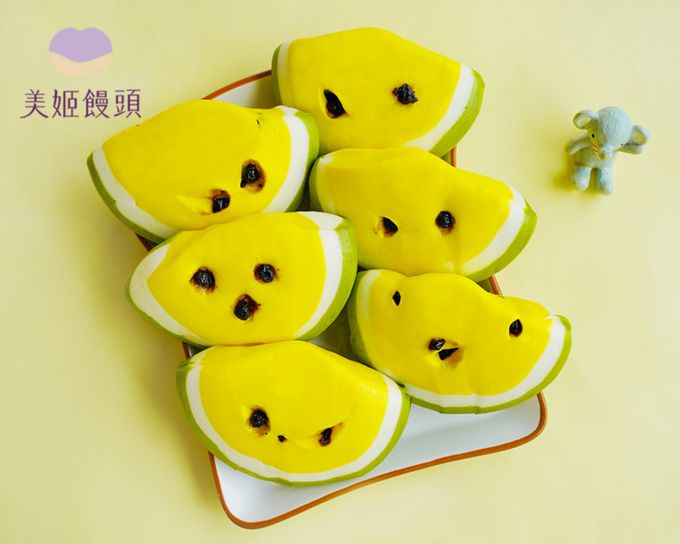 美姬饅頭 - 小玉西瓜野藍莓鮮乳造型饅頭-50g*6顆