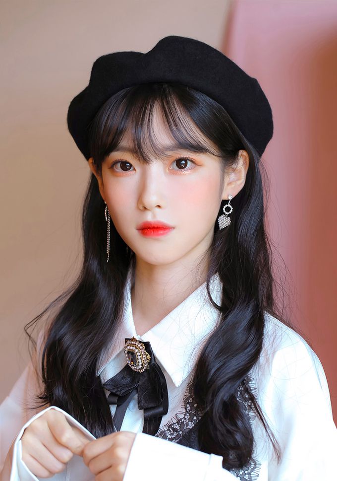 韓國 Soo&Soo - 法式風羊毛貝雷帽-黑 (直徑28cm，高7cm, 頭圍56cm)