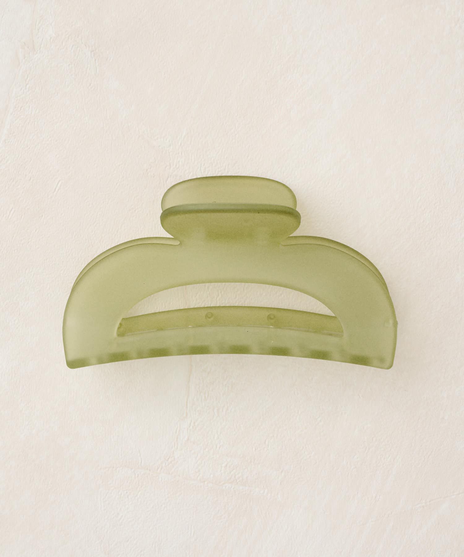 日本 Lattice - 透明果凍壓克力髮夾/鯊魚夾-黃綠