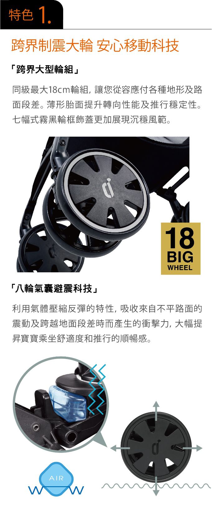 日本 Combi - Crossgo-雙向嬰兒手推車-晶瓷灰