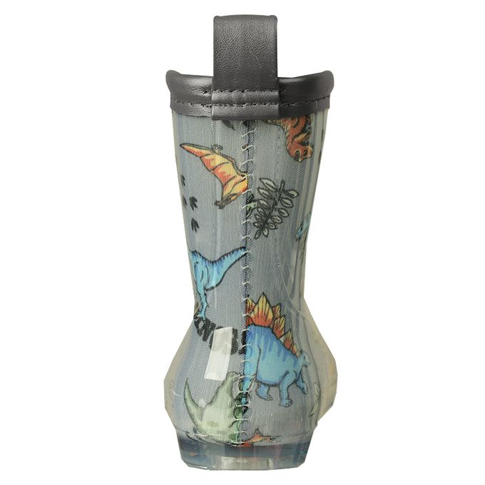 akachan honpo - 雨鞋-恐龍-灰色