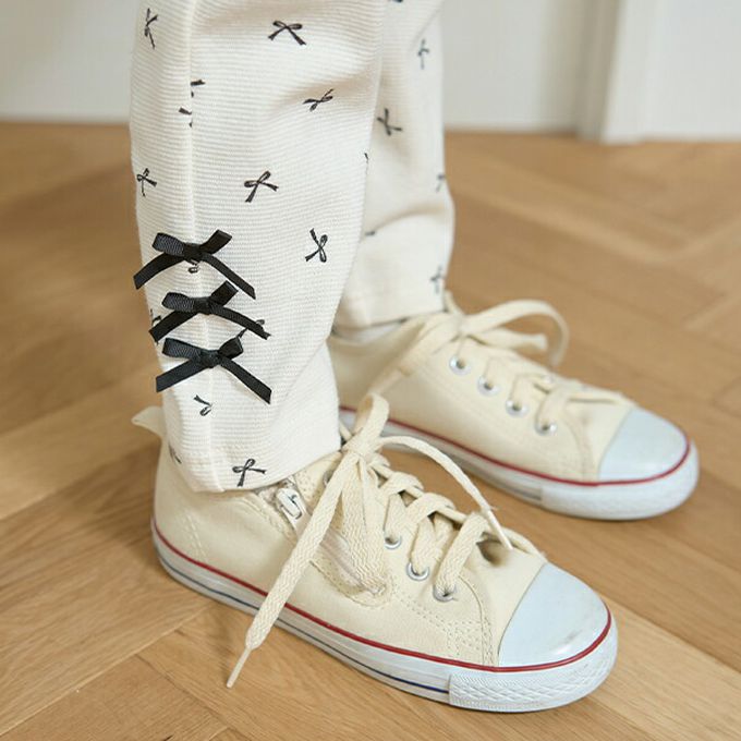 日本 Lycee mine - 彈力合身緞帶裝飾長褲-薄荷綠