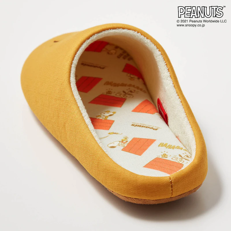 日本千趣會 - 史努比室內拖鞋(低反發)-糊塗塔克-黃 (22-24cm)