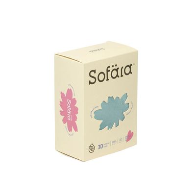 舒芙氧Sofära - 幼童3D空氣口罩-綠湖藍款-3-6歲適用-30入/盒