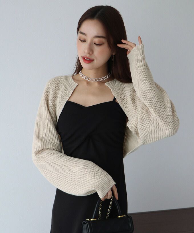 日本 BLUE EAST - 率性羅紋短版針織外套-白