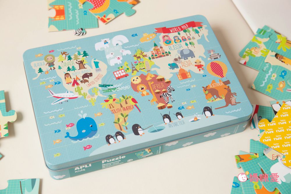 熱銷補貨到【西班牙 APLI 】初階拼圖／旅行遊戲卡／馬賽克拼貼