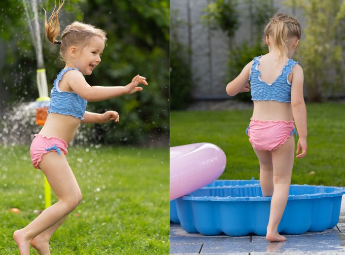 德國Playshoes - 抗UV防曬比基尼兩件組兒童泳裝-螃蟹