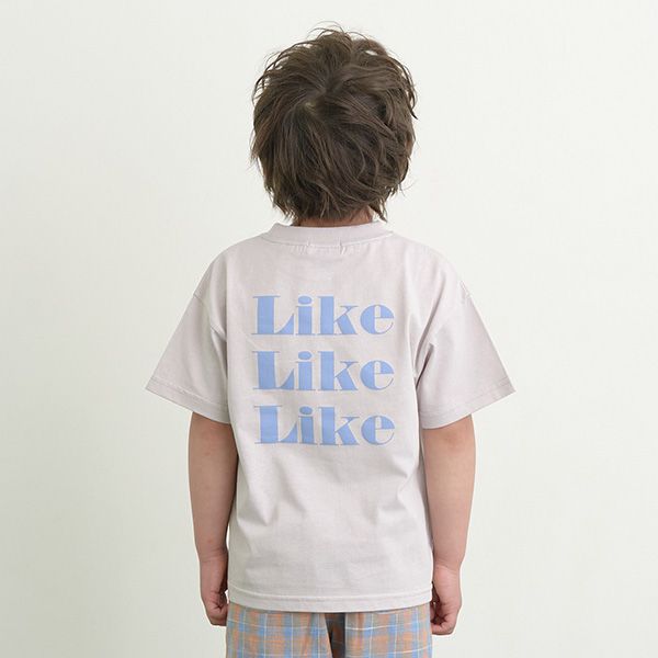 日本 b-ROOM - 英文標語休閒短袖上衣-NICE-奶油黃