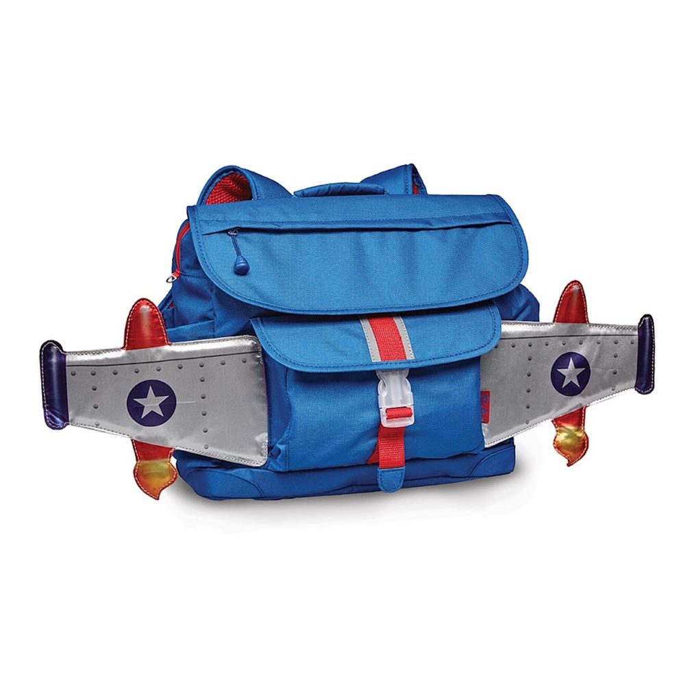 Bixbee - 飛飛童趣系列-天空藍噴射機中童背包 (寬33cm*高28cm*深12.7cm)