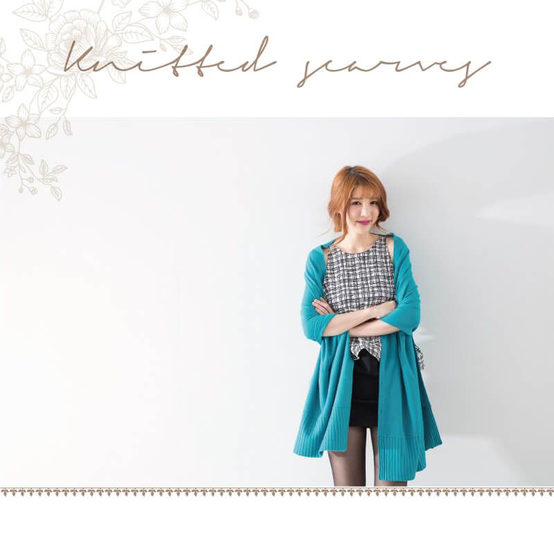 貝柔 Peilou - 純色多用途針織披肩圍巾-淺紫