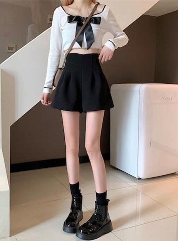 日本 GRL - 熱銷款百搭顯瘦短褲-深可可