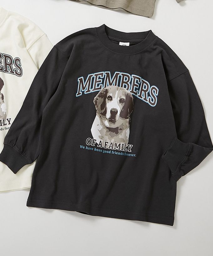 日本 devirock - 100%棉 定番印花寬版長袖上衣-幾何方塊-紫