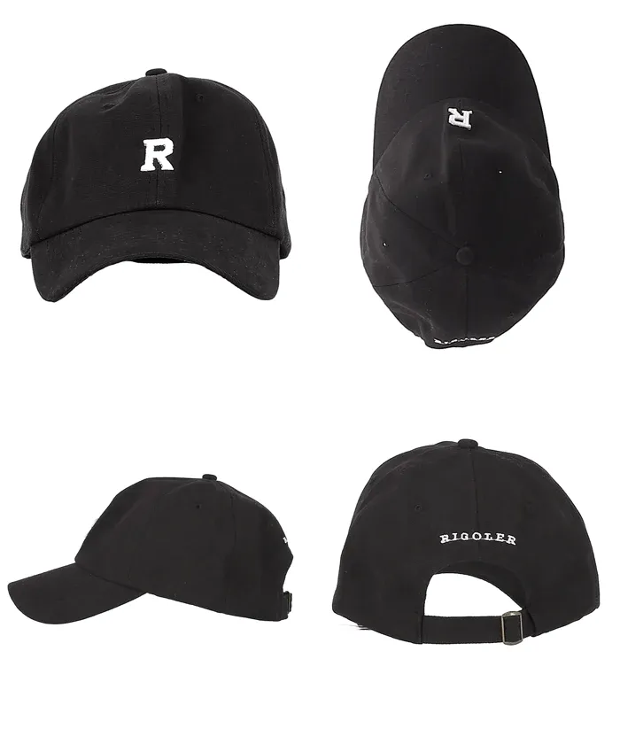 日本 COCA - 100%棉美式復古老帽/鴨舌帽-英文字母R-焦糖