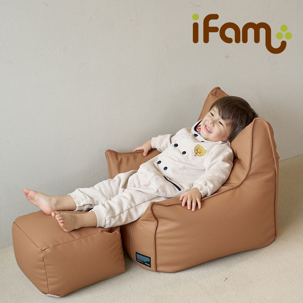 兒童舒適懶人沙發-咖啡色(懶骨頭 / 豆袋沙發 / 兒童沙發)-尺吋：【48cm x 47cm x 49cm】
