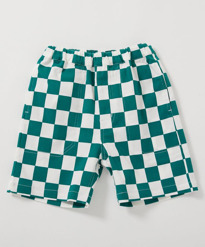 日本 devirock - [熱銷]超彈力印花短褲-斑馬紋-淺棕