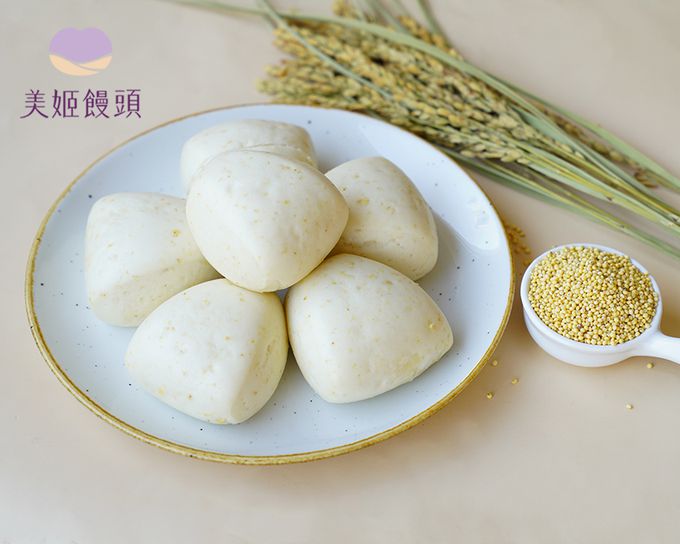 美姬饅頭 - 原味小米無糖米饅頭-50g*6顆