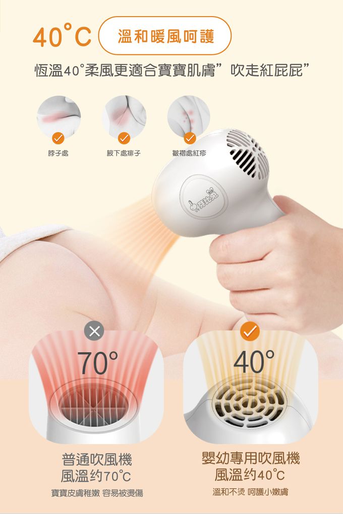 芽比兔 Yep2 - 嬰幼兒無線吹風機