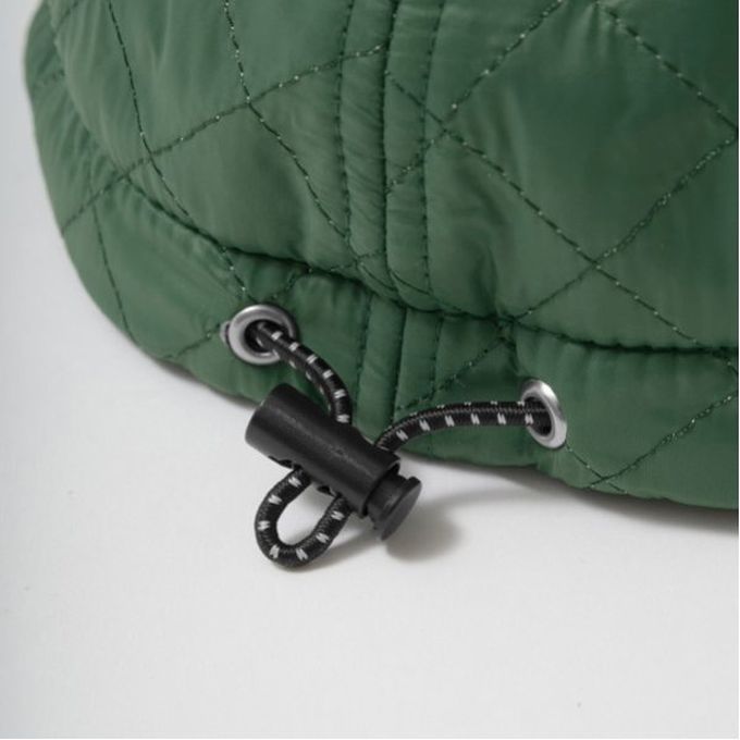 日本 b-ROOM - 學院風絎縫卡車帽(可抽繩調節)-灰 (54cm)