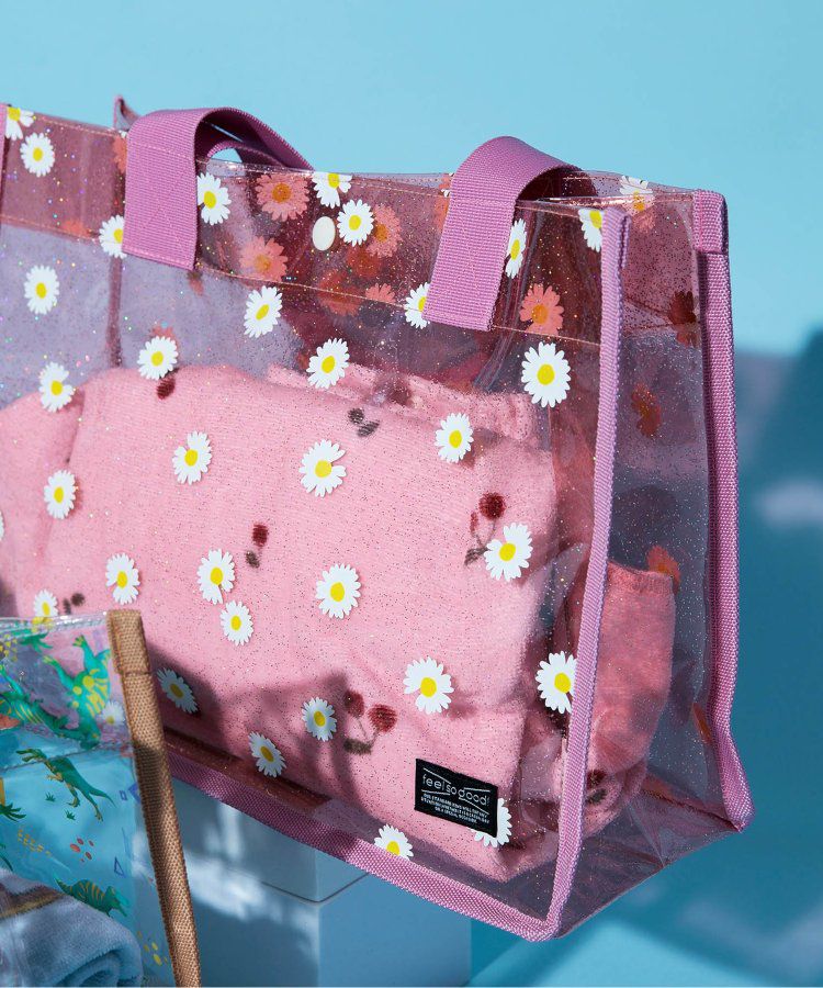 日本 BREEZE - 防水PVC手提袋/游泳包-海洋生物-水藍 (26x35x12.5cm)