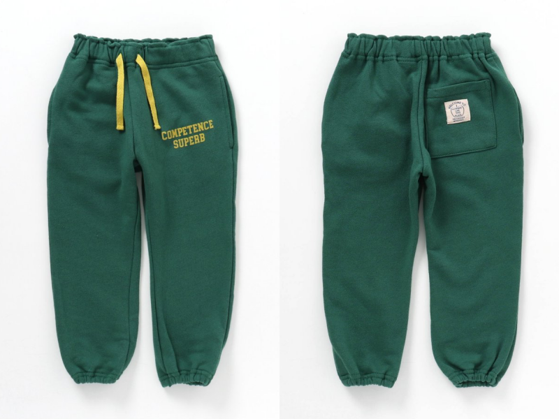 日本 BREEZE - 100%棉 美式休閒抽繩束口長褲-橘